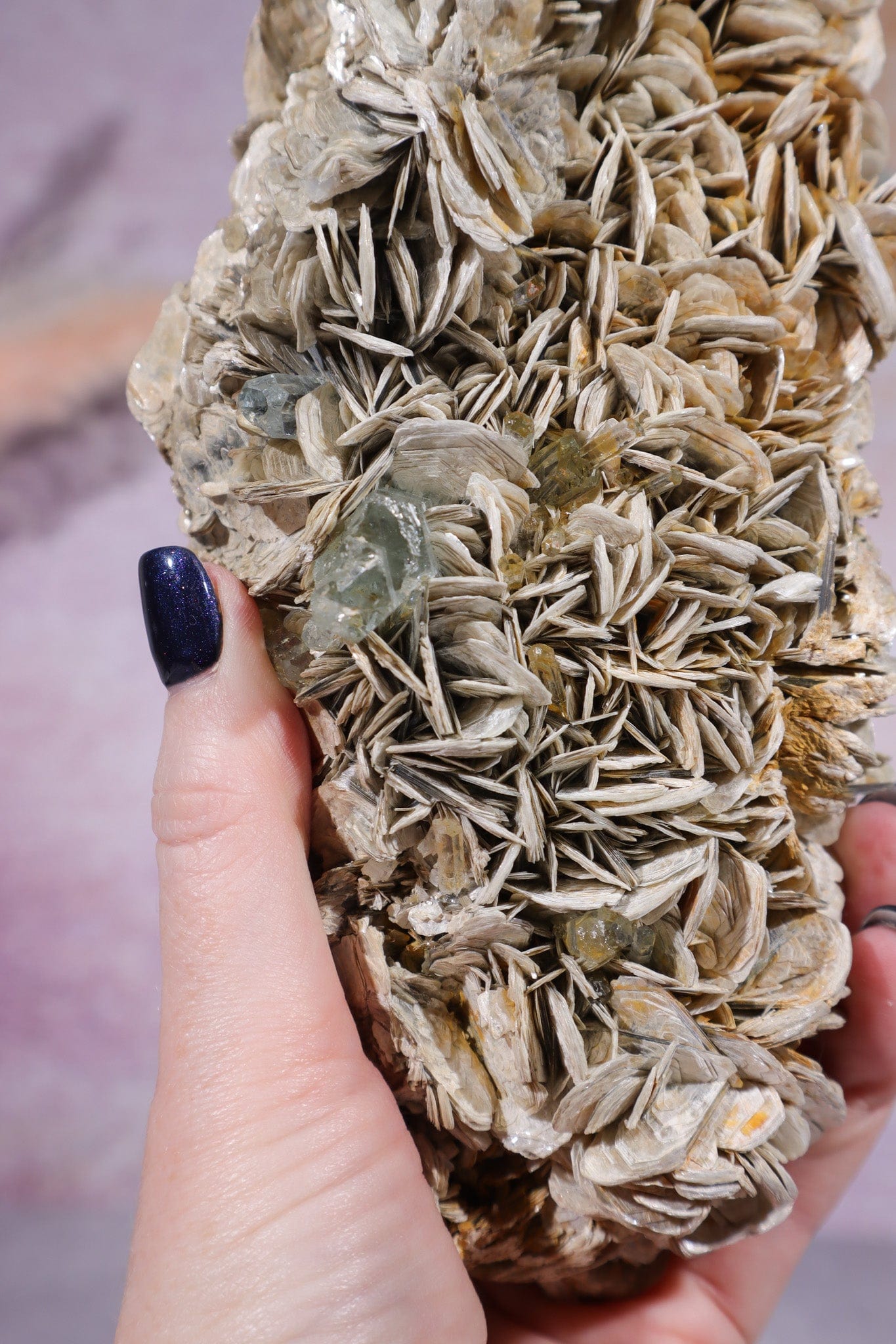 Aquamarine and Muscovite Large Specimen 20cm Specimens Tali & Loz Crystals