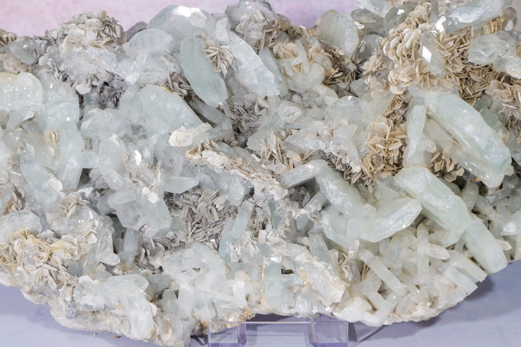 Aquamarine and Muscovite Specimen 2.8KG, China Specimen Tali & Loz Crystals