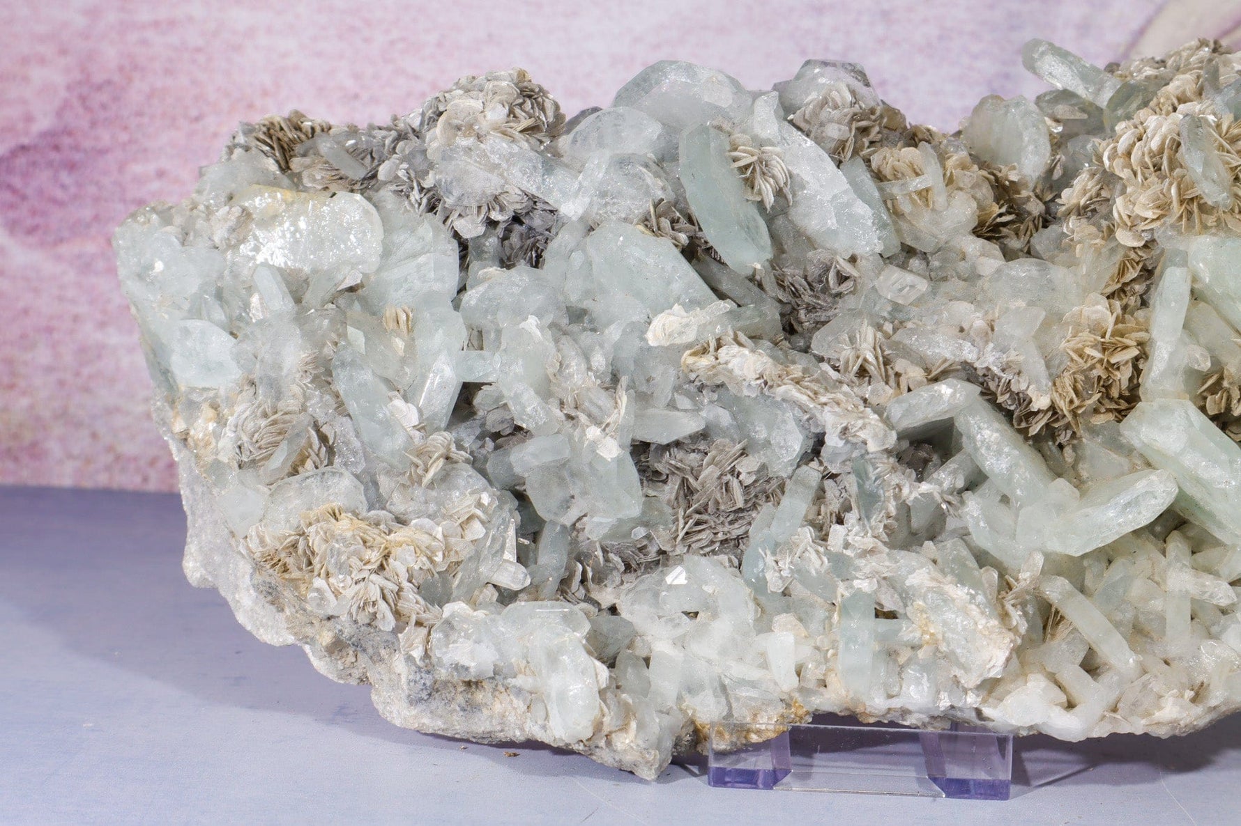 Aquamarine and Muscovite Specimen 2.8KG, China Specimen Tali & Loz Crystals
