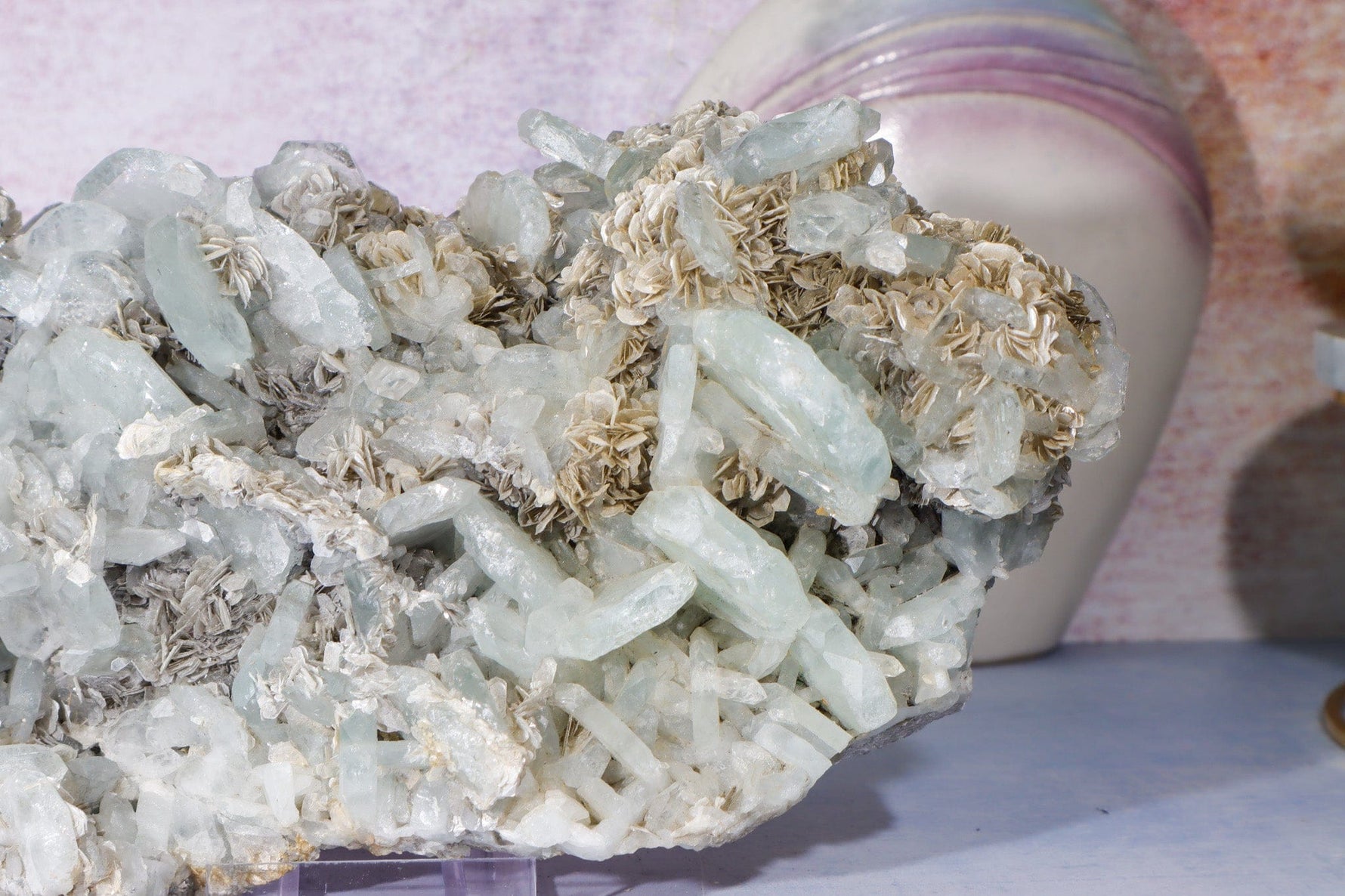 Aquamarine and Muscovite Specimen 2.8KG, China Specimen Tali & Loz Crystals