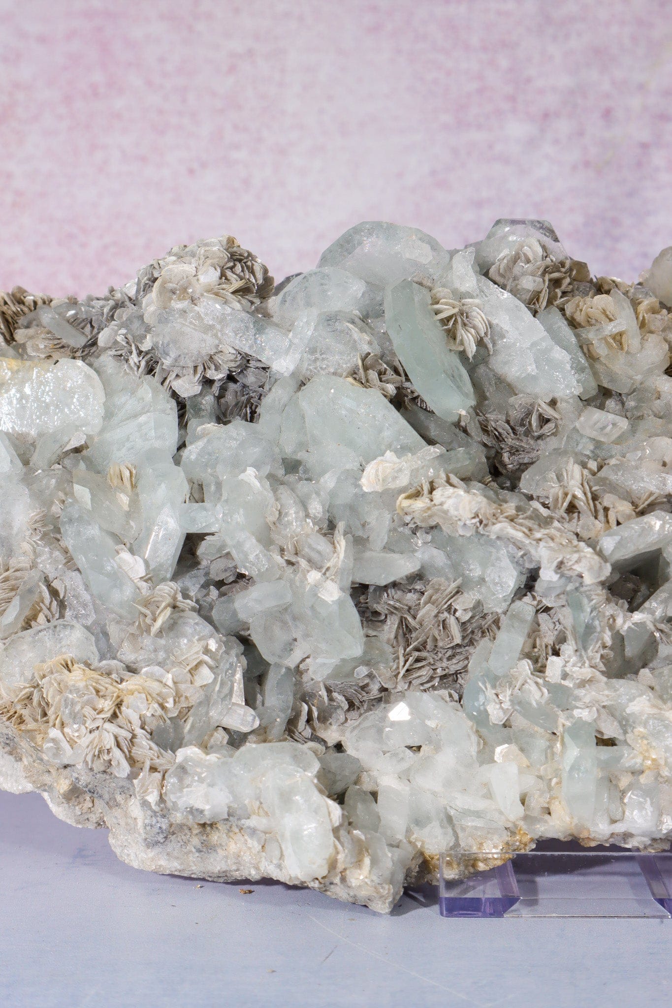 Aquamarine and Muscovite Specimen 2.8KG, China Specimen Tali & Loz Crystals