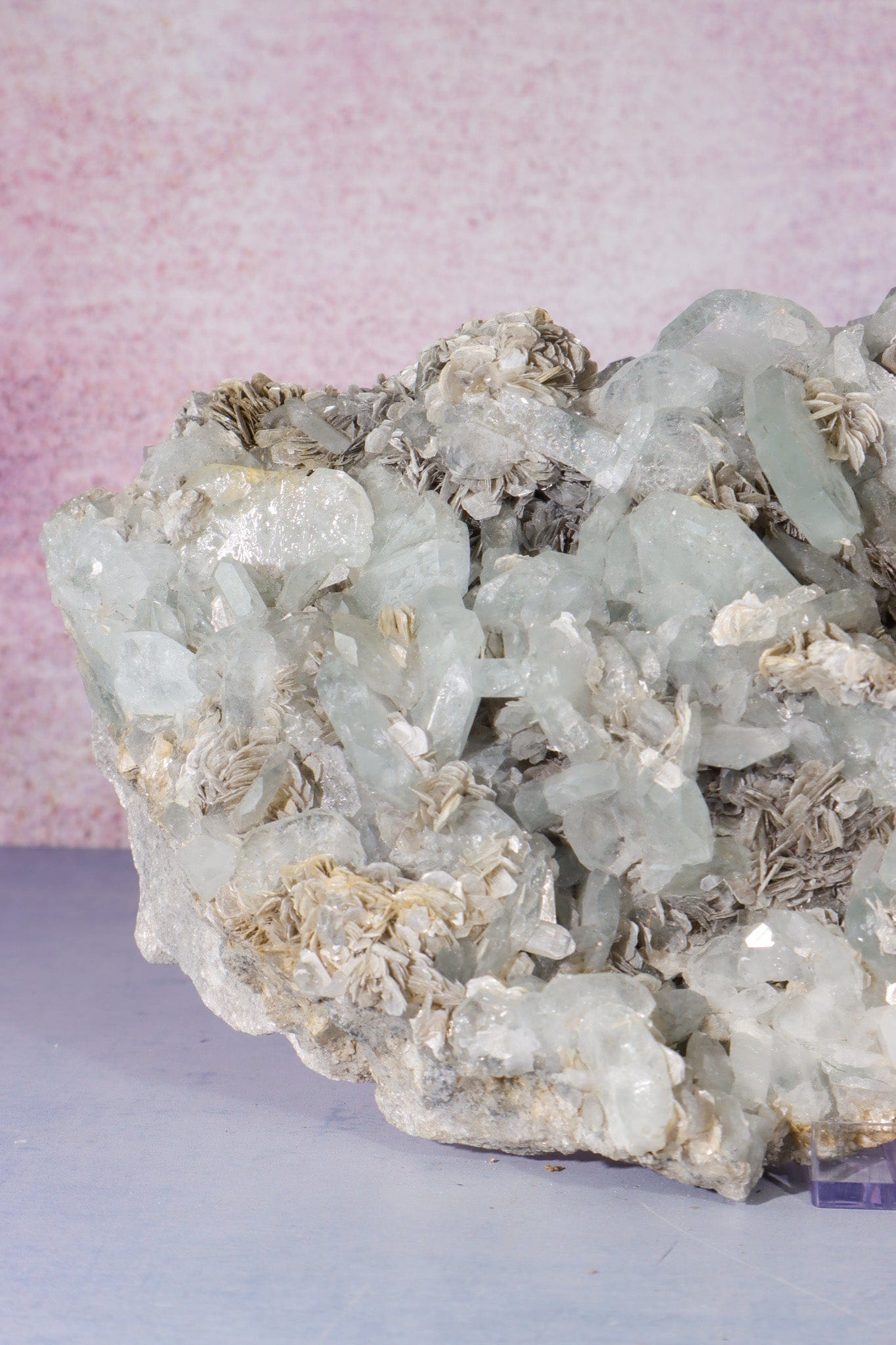 Aquamarine and Muscovite Specimen 2.8KG, China Specimen Tali & Loz Crystals