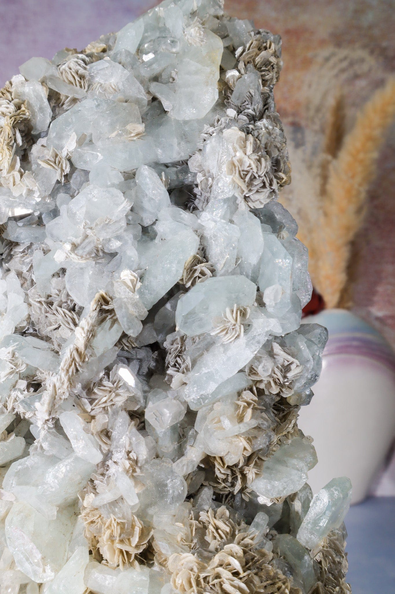 Aquamarine and Muscovite Specimen 2.8KG, China Specimen Tali & Loz Crystals