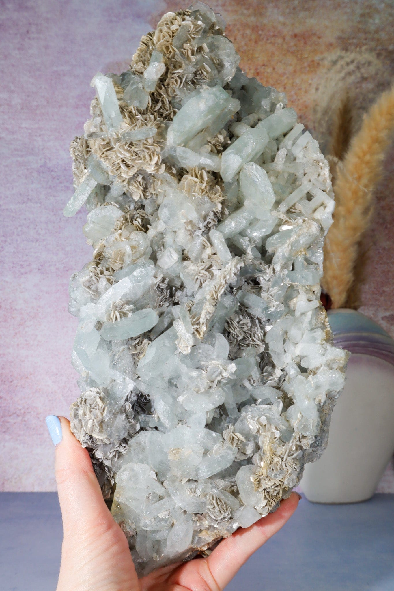 Aquamarine and Muscovite Specimen 2.8KG, China Specimen Tali & Loz Crystals