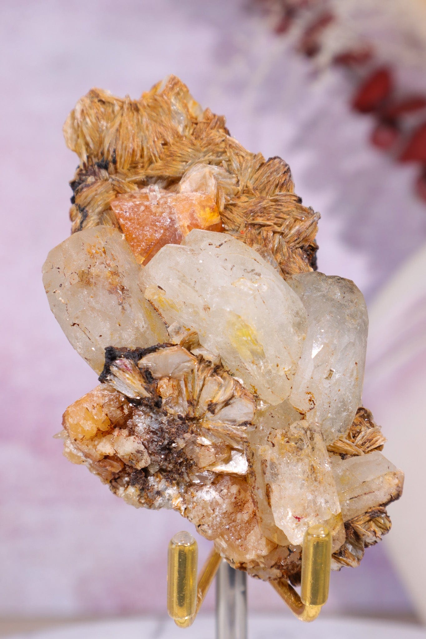 Aquamarine, Muscovite, Feldspar and Wolframite Specimen Specimens Tali & Loz Crystals