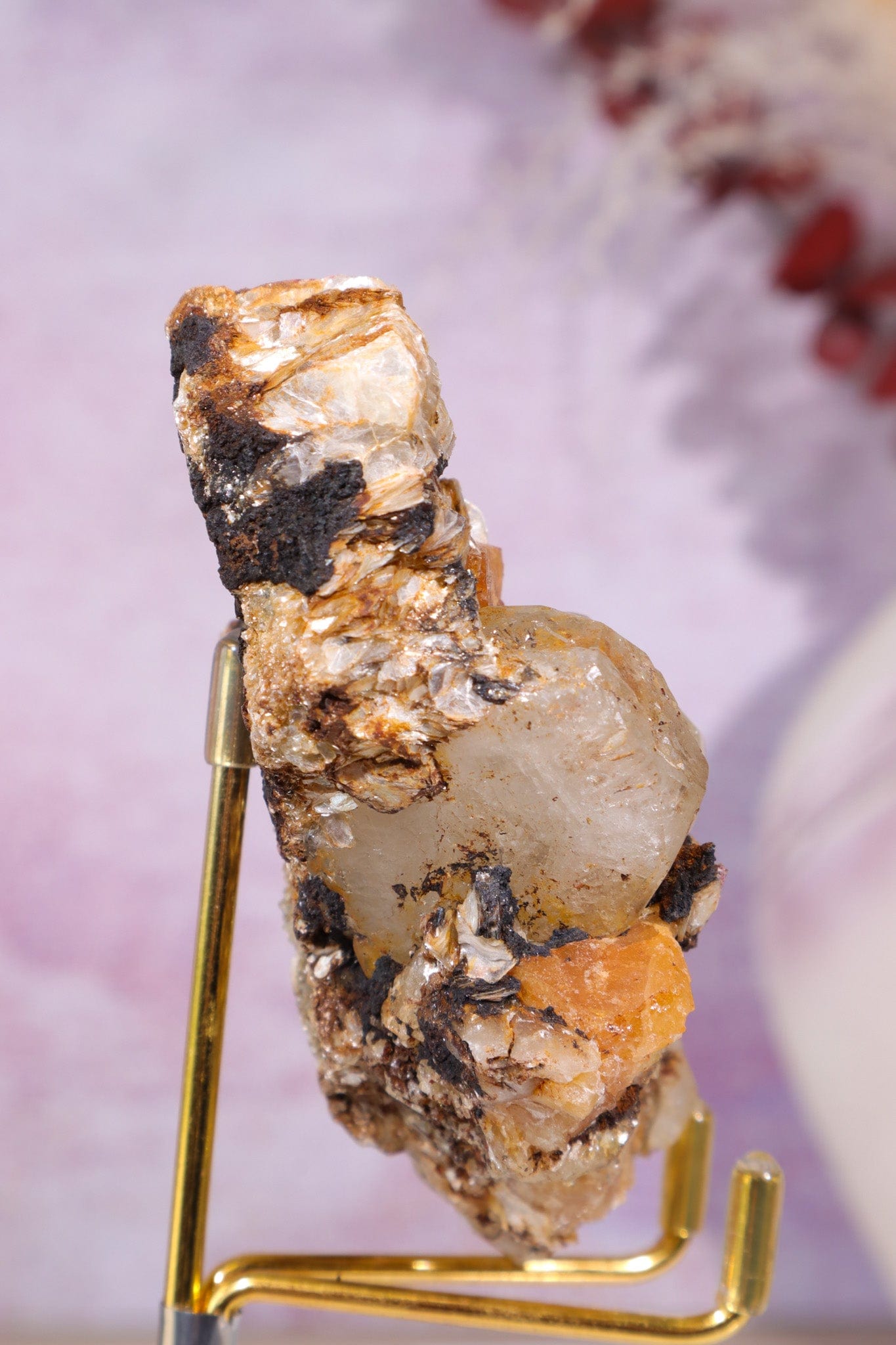 Aquamarine, Muscovite, Feldspar and Wolframite Specimen Specimens Tali & Loz Crystals