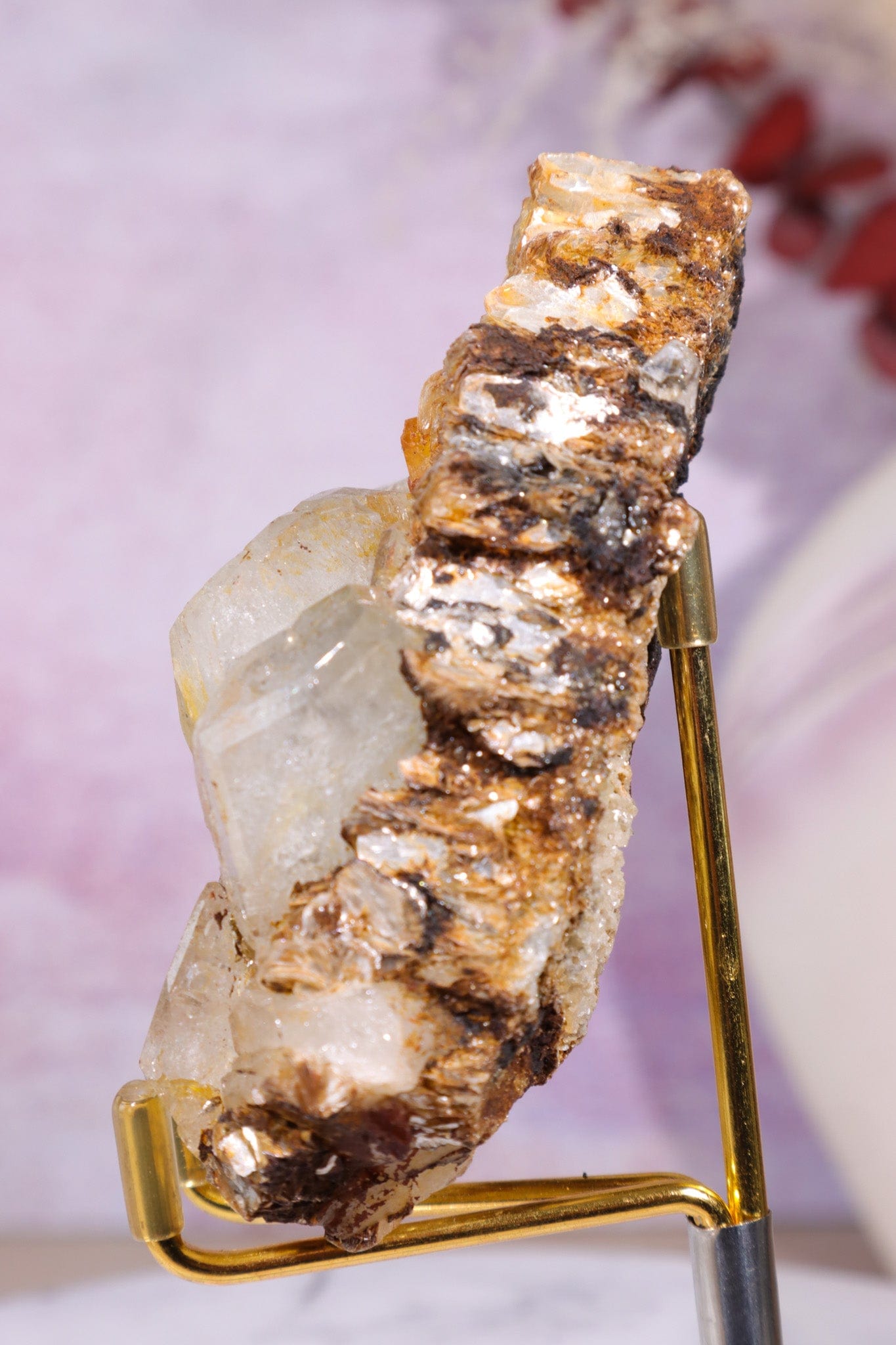 Aquamarine, Muscovite, Feldspar and Wolframite Specimen Specimens Tali & Loz Crystals