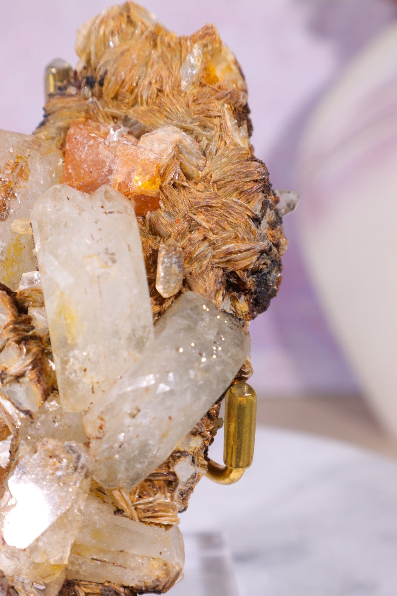 Aquamarine, Muscovite, Feldspar and Wolframite Specimen Specimens Tali & Loz Crystals