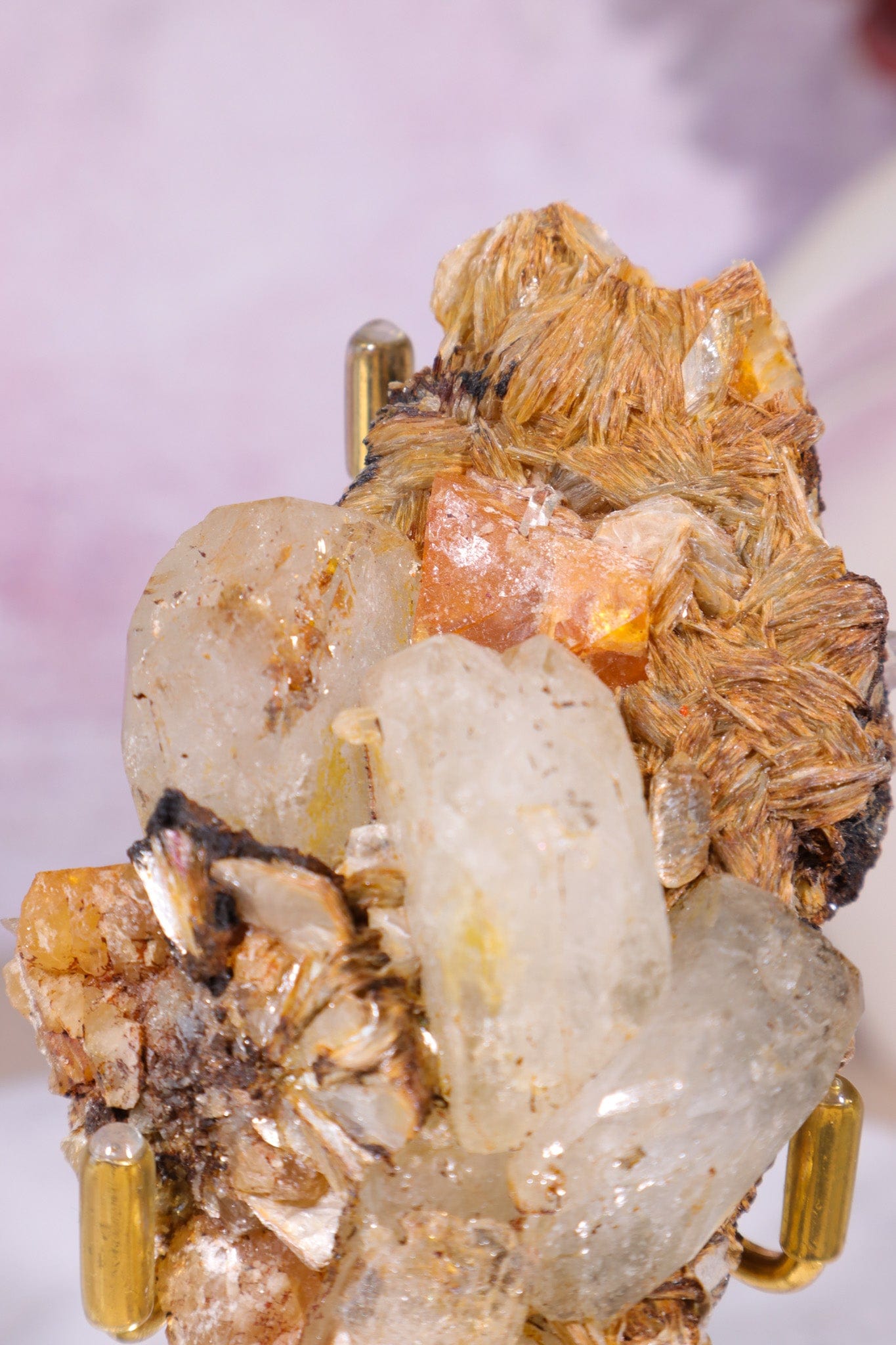 Aquamarine, Muscovite, Feldspar and Wolframite Specimen Specimens Tali & Loz Crystals