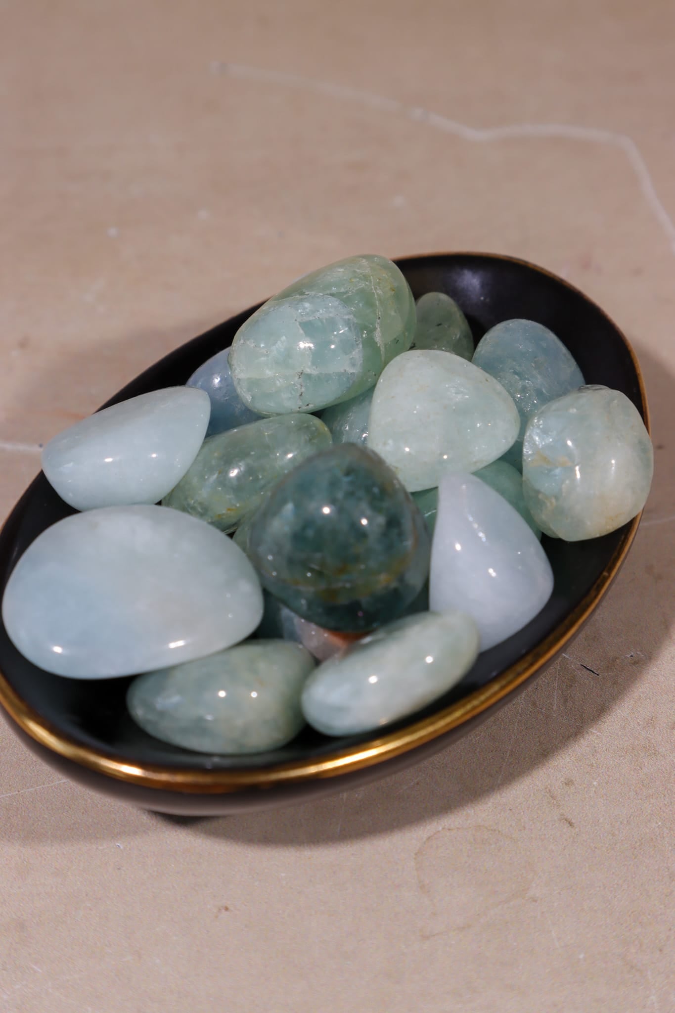 Aquamarine Tumblestones | 15-25mm | Brazil Tumblestones Tali & Loz Crystals