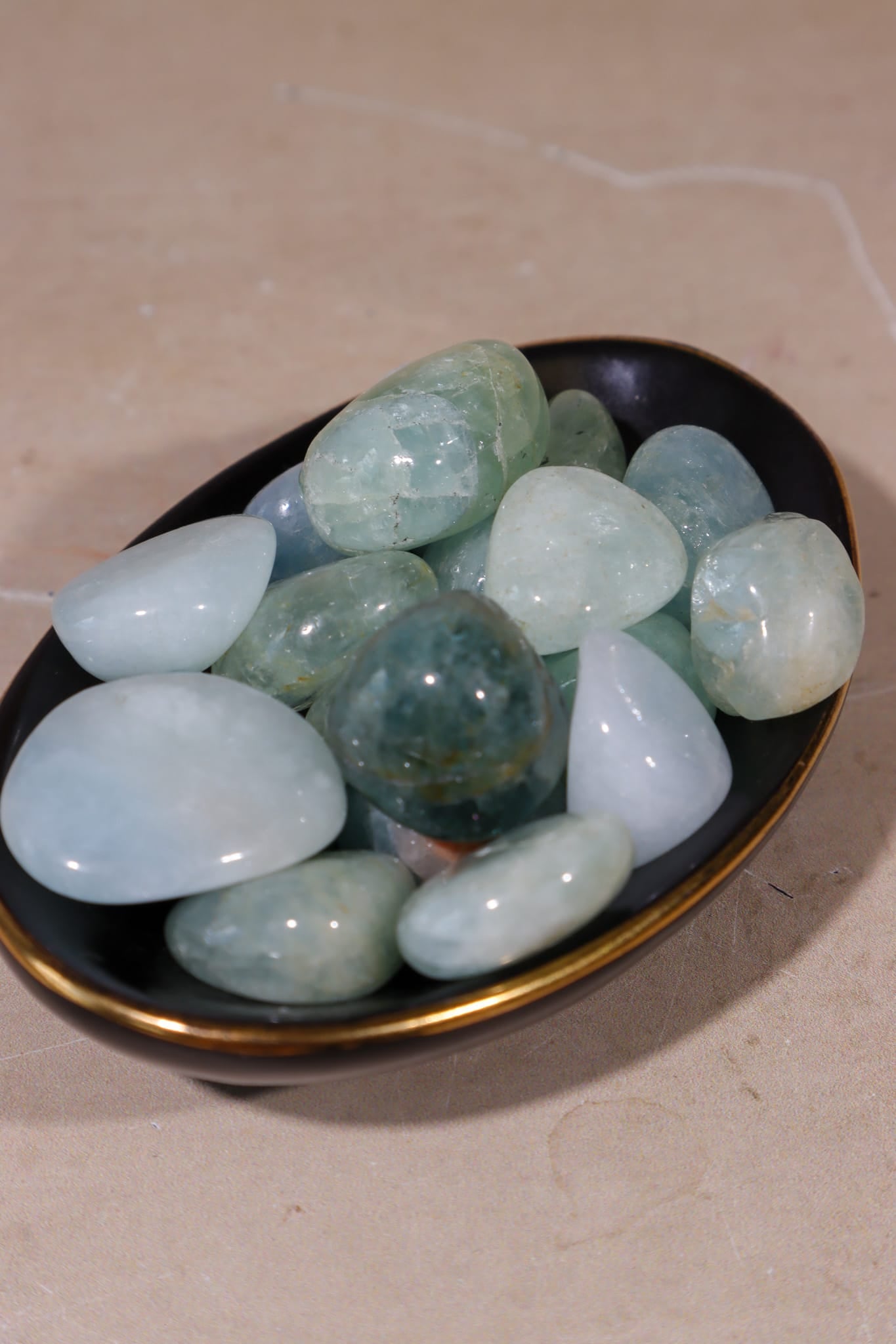 Aquamarine Tumblestones | 15-25mm | Brazil Tumblestones Tali & Loz Crystals