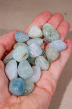 Aquamarine Tumblestones | 15-25mm | Brazil Tumblestones Tali & Loz Crystals