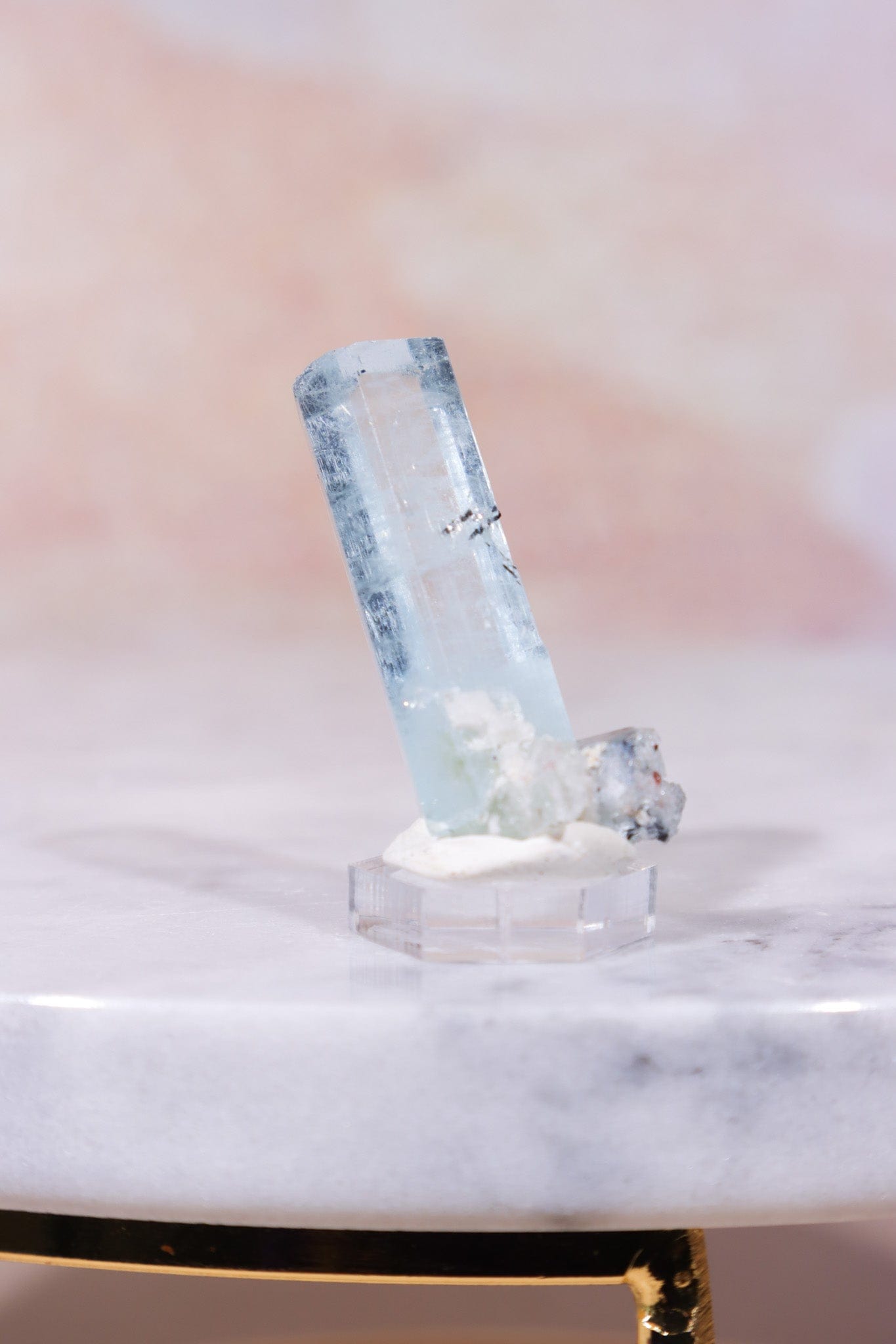 Aquamarine with Tourmaline Inclusions, Sold as Seen Specimen Tali & Loz Crystals