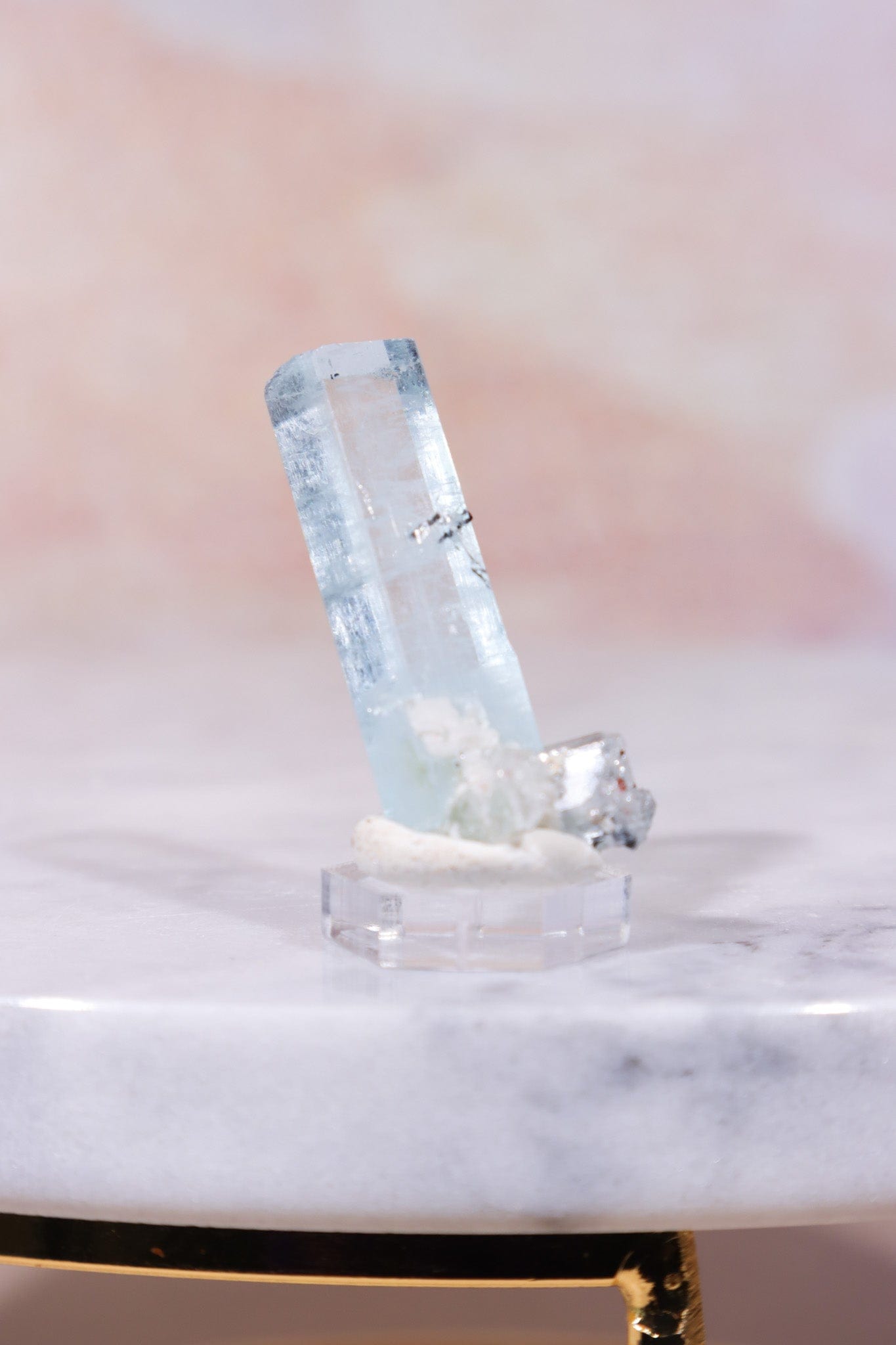 Aquamarine with Tourmaline Inclusions, Sold as Seen Specimen Tali & Loz Crystals
