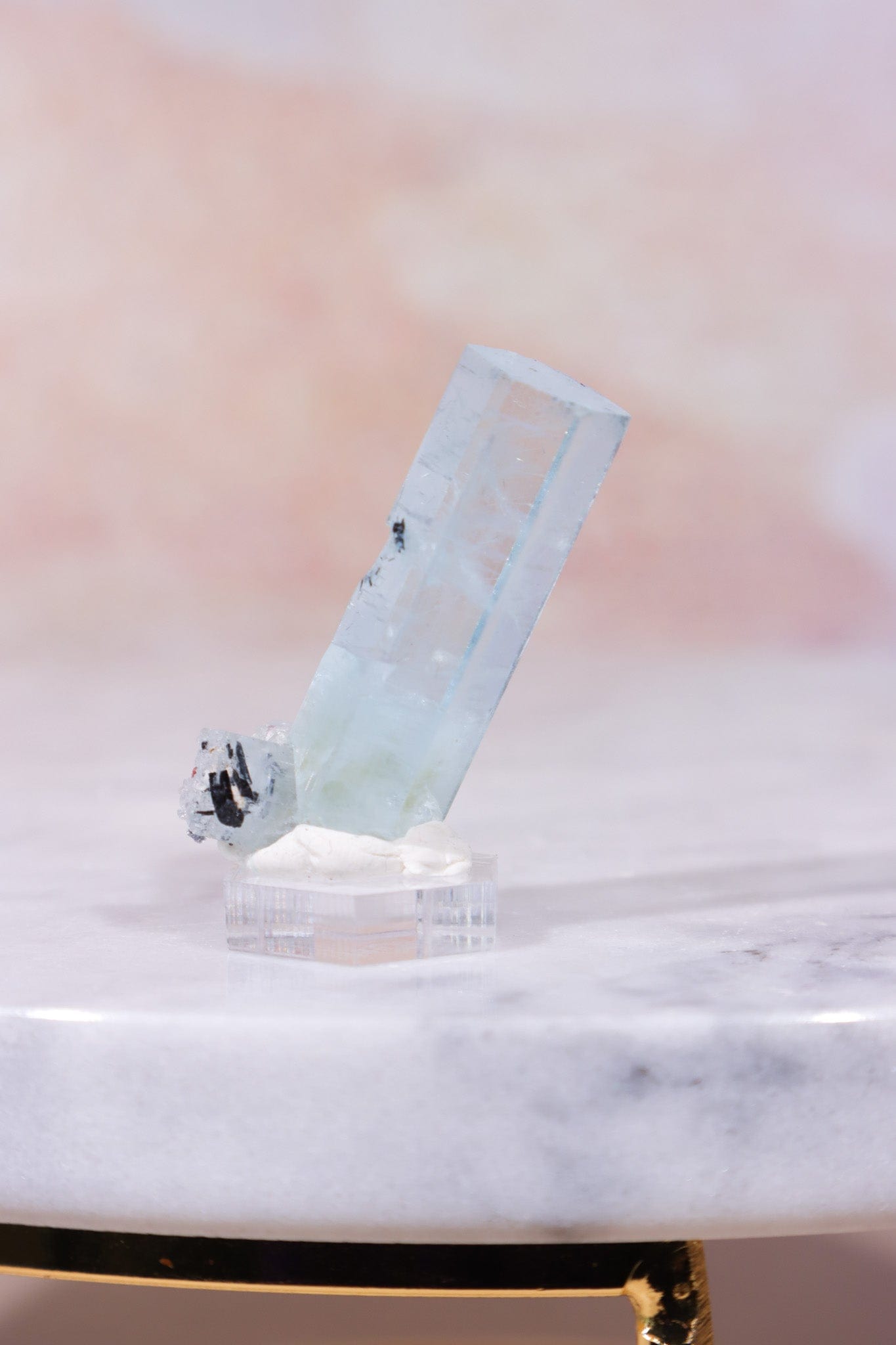 Aquamarine with Tourmaline Inclusions, Sold as Seen Specimen Tali & Loz Crystals