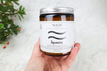 Aquarius Candle with Garnet - Tali & Loz Crystals