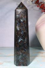 Arfvedsonite Tower 19cm Towers Tali & Loz Crystals