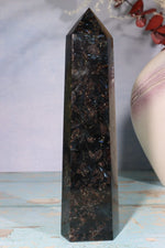 Arfvedsonite Tower 19cm Towers Tali & Loz Crystals