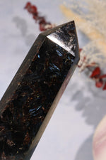 Arfvedsonite Tower 19cm Towers Tali & Loz Crystals