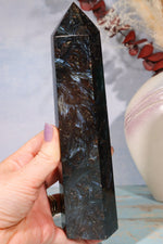 Arfvedsonite Tower 19cm Towers Tali & Loz Crystals