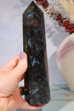 Arfvedsonite Tower 19cm Towers Tali & Loz Crystals