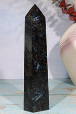 Arfvedsonite Tower 19cm Towers Tali & Loz Crystals