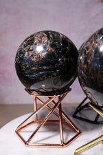Arfvedsonite with Garnet Spheres 5cm, China Spheres Tali & Loz Crystals