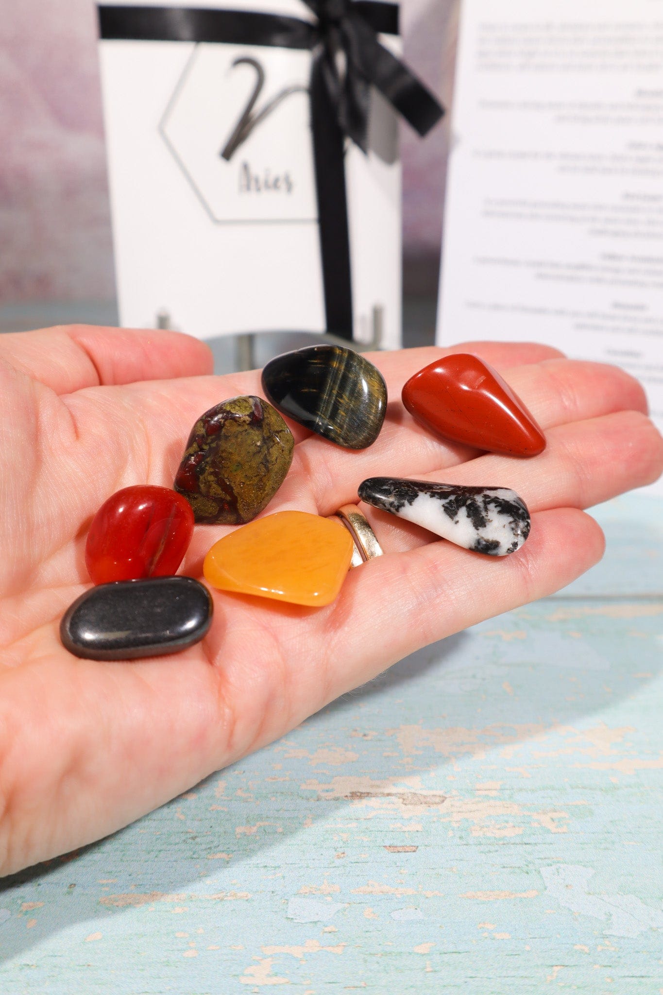 Aries Zodiac Crystal Set Crystal Sets Tali & Loz Crystals