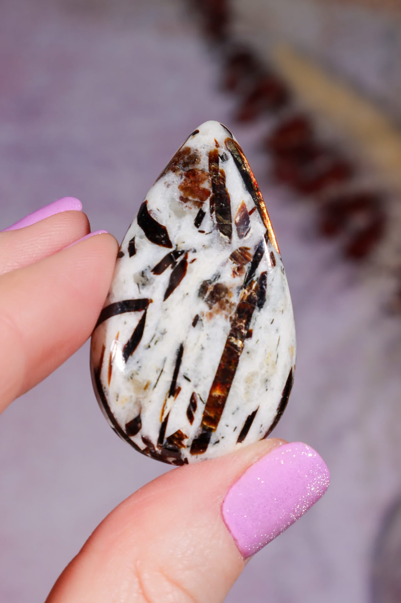 Astrophyllite Cabochon | 44mm | Russia Cabochon Tali & Loz Crystals