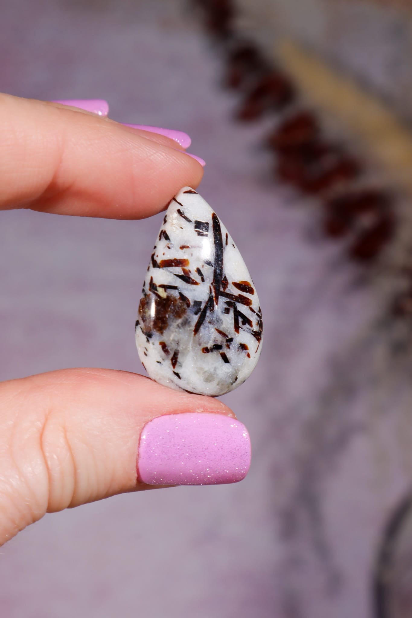 Astrophyllite Cabochon | Teardrop | Russia Cabochon Tali & Loz Crystals