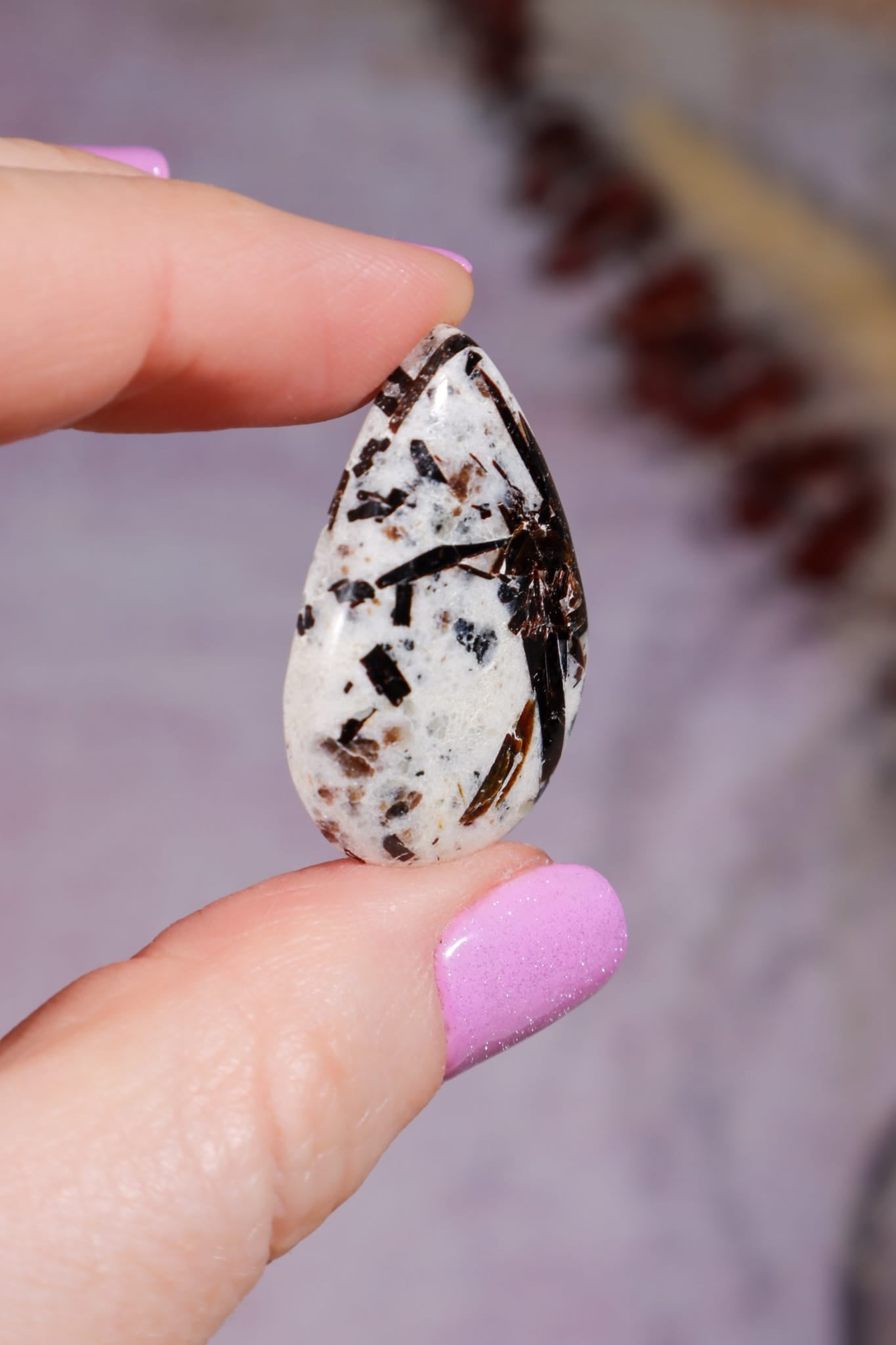 Astrophyllite Cabochon | Teardrop | Russia Cabochon Tali & Loz Crystals
