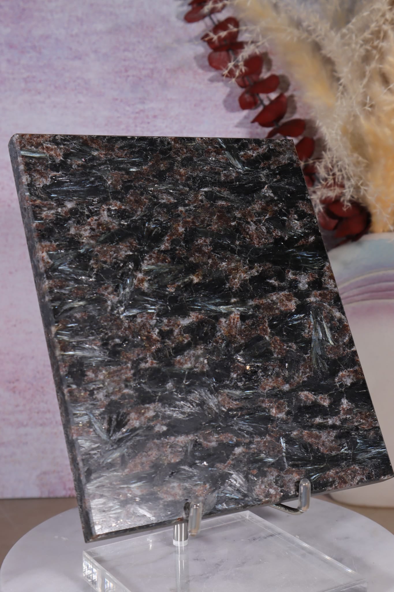 Astrophyllite & Garnet Slab | Polished | Russia Slab Tali & Loz Crystals