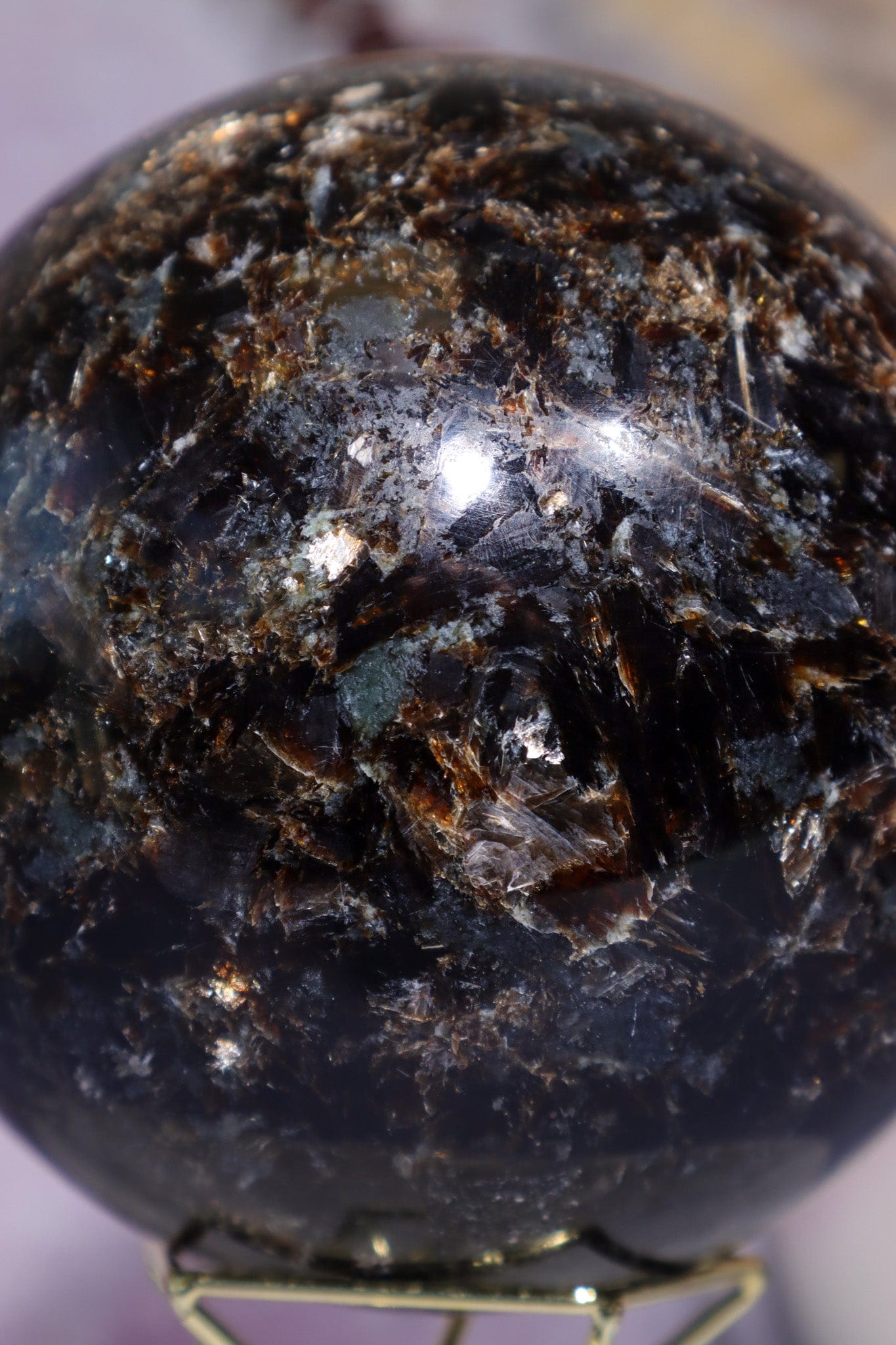 Astrophyllite Sphere 1.92kg sphere Tali & Loz Crystals