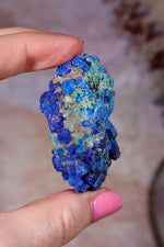 Azurite with Malachite | 52mm | Little Daisy Mine, Arizona Minerals Tali & Loz