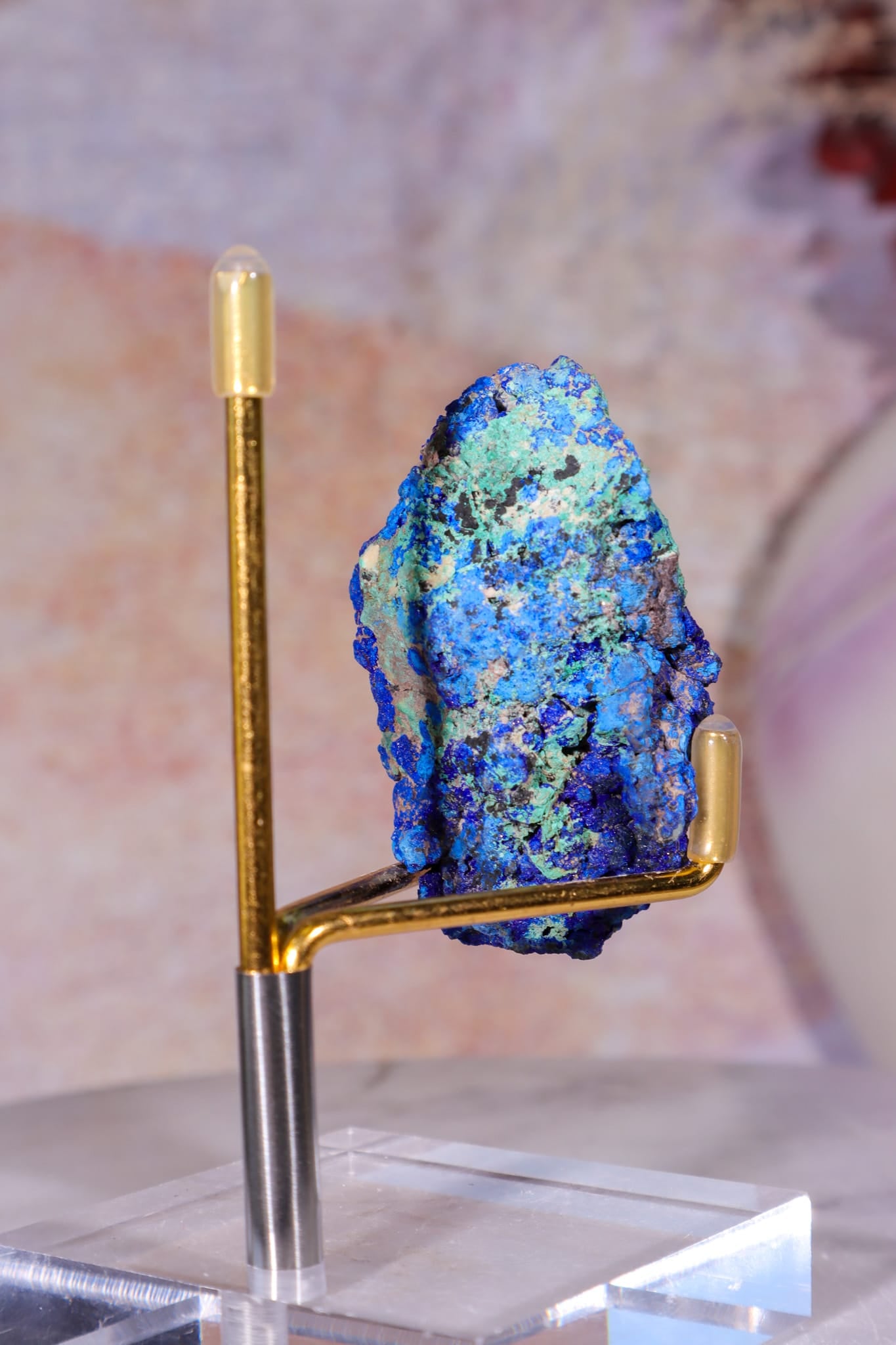 Azurite with Malachite | 52mm | Little Daisy Mine, Arizona Minerals Tali & Loz