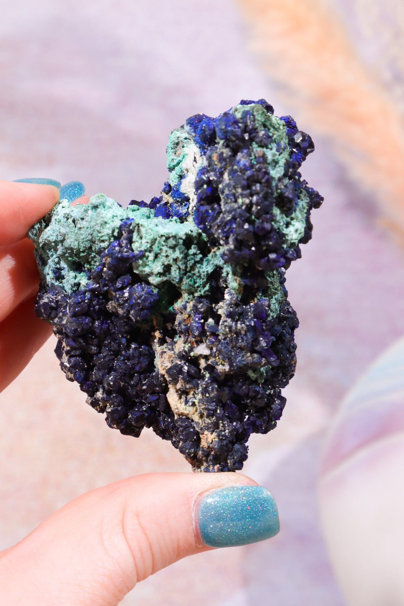 Azurite with Malachite Specimen, Sold As Seen Specimens Tali & Loz Crystals