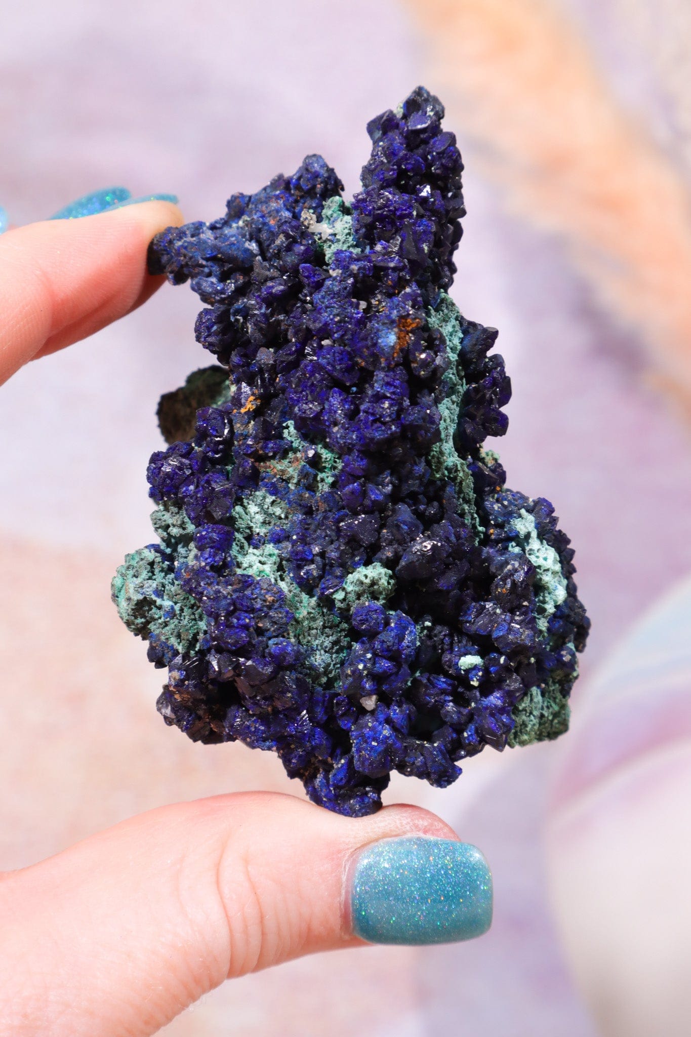 Azurite with Malachite Specimen, Sold As Seen Specimens Tali & Loz Crystals