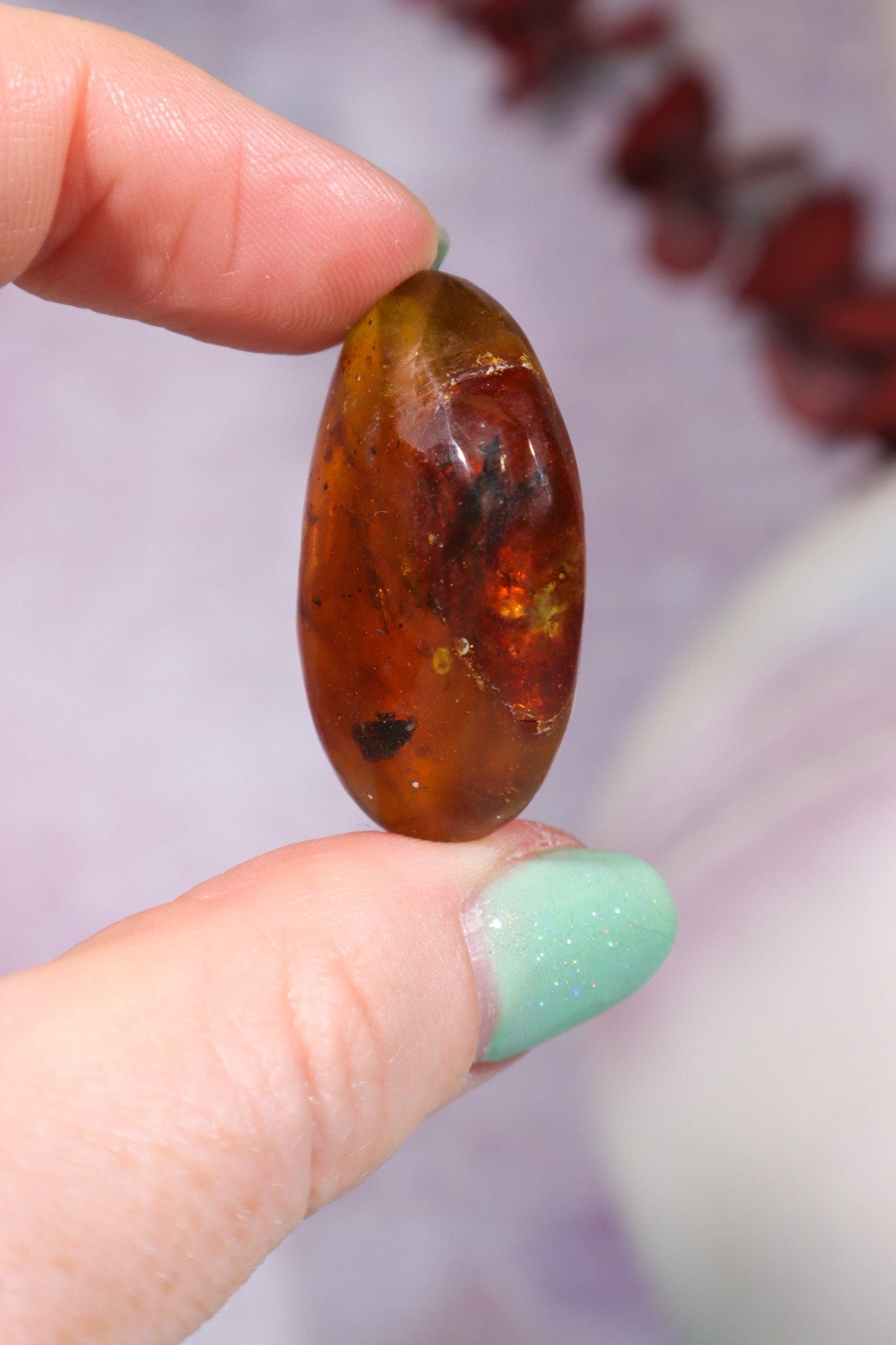 Baltic Amber With Insect 3.3cm Polished Crystals Tali & Loz Crystals