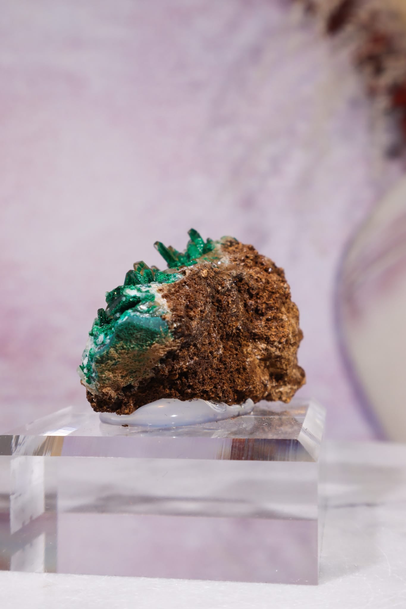 Barite on Malachite | 52mm | Shangulowe Mine, DR Congo Minerals Tali & Loz Crystals