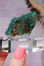 Barite on Malachite | 52mm | Shangulowe Mine, DR Congo Minerals Tali & Loz Crystals