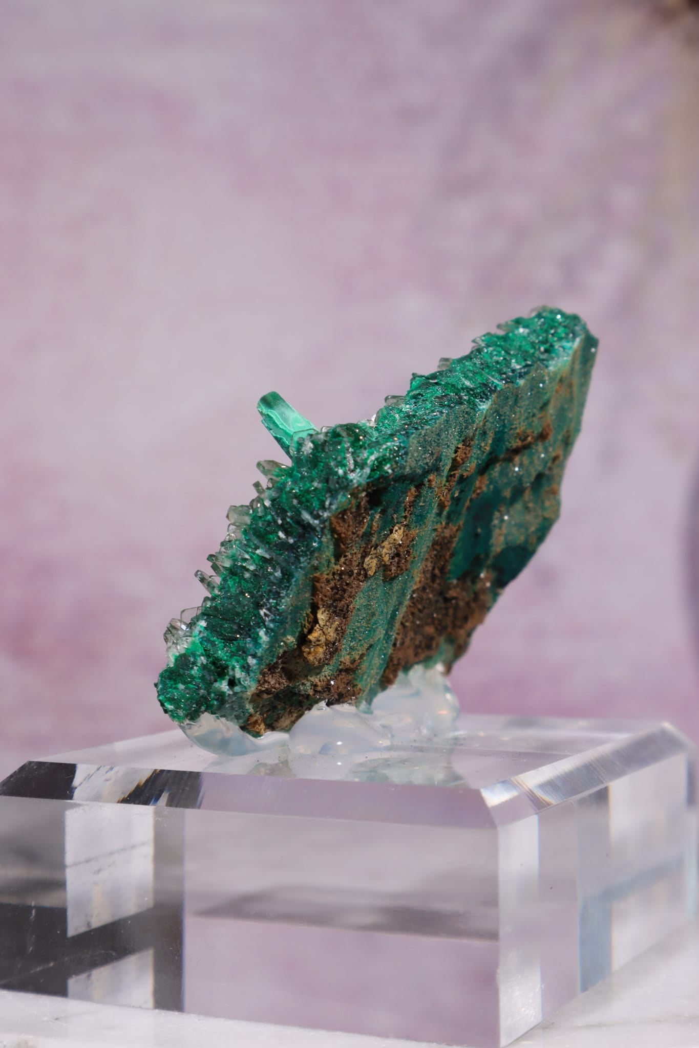 Barite on Malachite | 52mm | Shangulowe Mine, DR Congo Minerals Tali & Loz Crystals