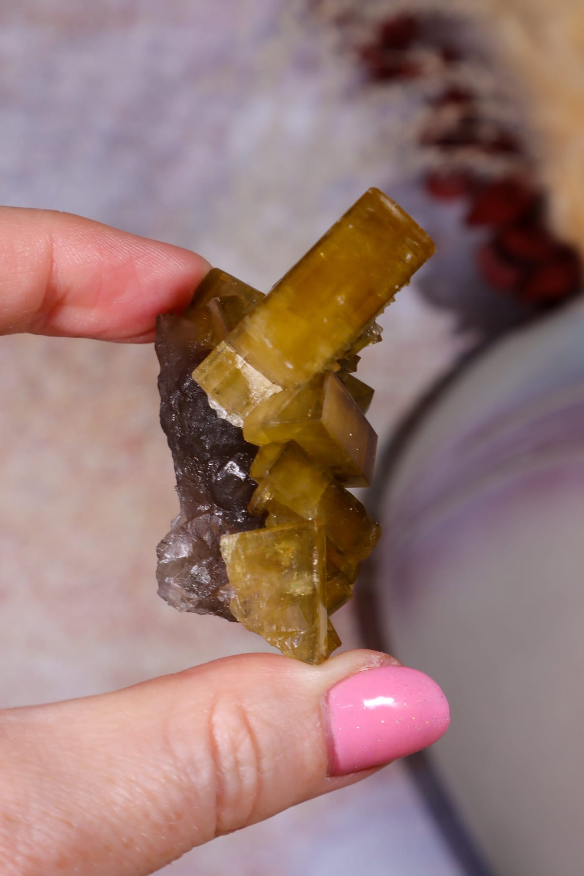 Baryte on Fluorite | 52mm | Sold As Seen Minerals Tali & Loz