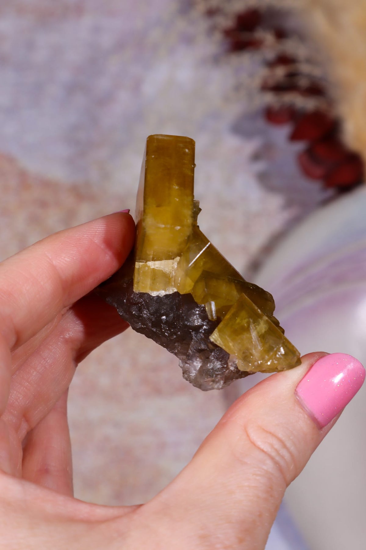 Baryte on Fluorite | 52mm | Sold As Seen Minerals Tali & Loz