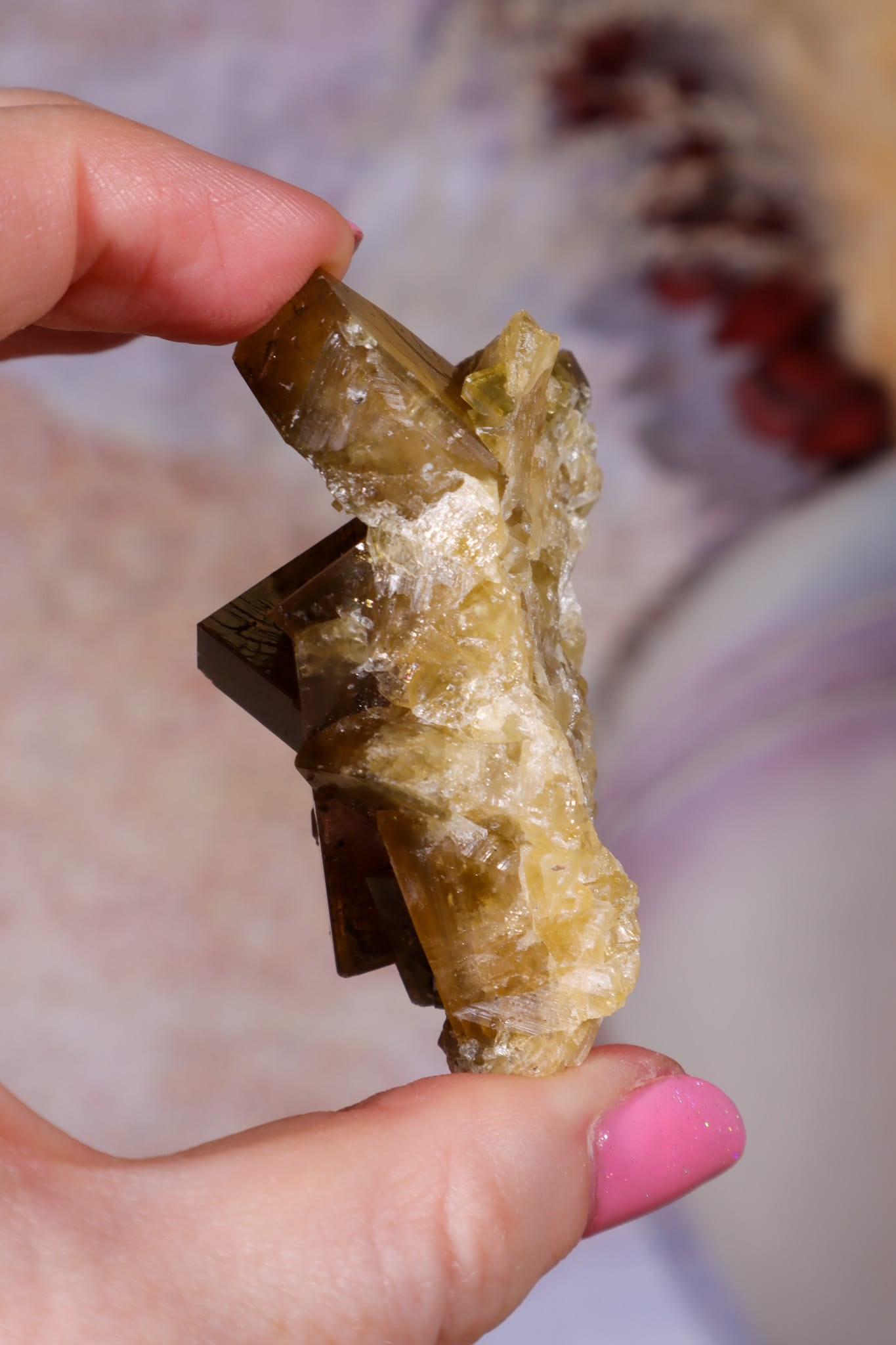 Baryte on Fluorite | 61mm | Sold As Seen Minerals Tali & Loz Crystals
