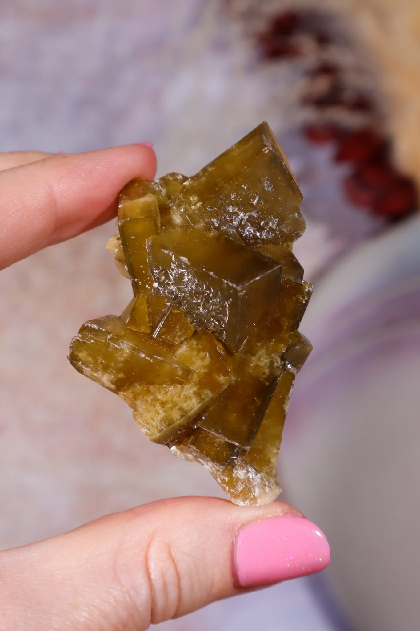 Baryte on Fluorite | 61mm | Sold As Seen Minerals Tali & Loz Crystals