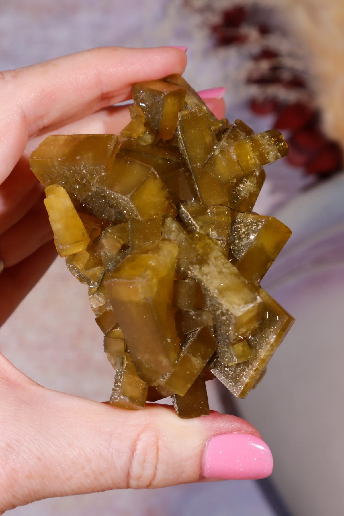 Baryte on Fluorite | 80mm | Sold As Seen Minerals Tali & Loz Crystals