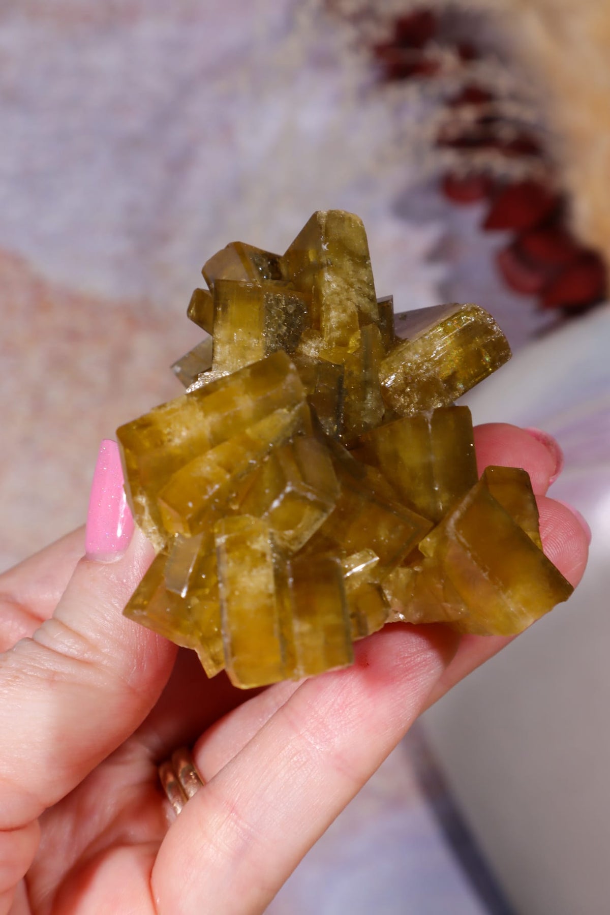 Baryte on Fluorite | 80mm | Sold As Seen Minerals Tali & Loz Crystals
