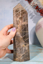 Black Moonstone Large Tower 21cm Towers Tali & Loz Crystals