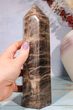 Black Moonstone Large Tower 21cm Towers Tali & Loz Crystals