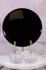 Black Obsidian Scrying Mirrors 10cm Scrying Mirror Tali & Loz Crystals